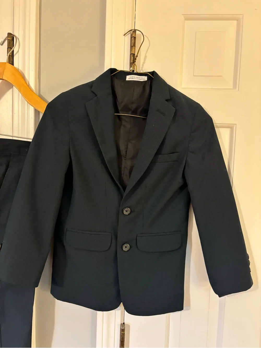 Izod Boys' Navy Two-Button Suit Jacket & Pants